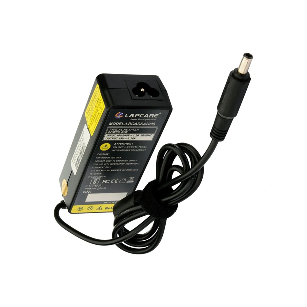 Lapcare Laptop Adapter Compatible For Samsung 60w | 19v/3.16a | 5.5mm x 3.0mm view 3